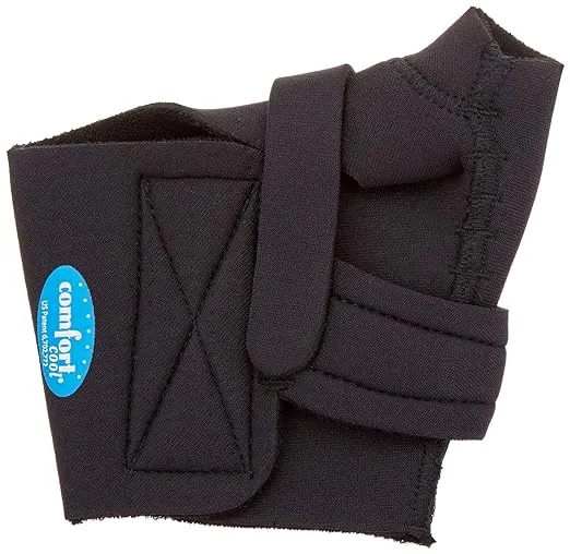 Comfort Cool Thumb CMC Restriction Splint, Provides Direct Support For The Thumb CMC Joint While Allowing Full Finger Function, Left Hand, Large Plus