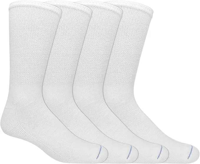 Dr. Scholl's Men's Diabetes & Circulatory Crew Socks 4 Pair