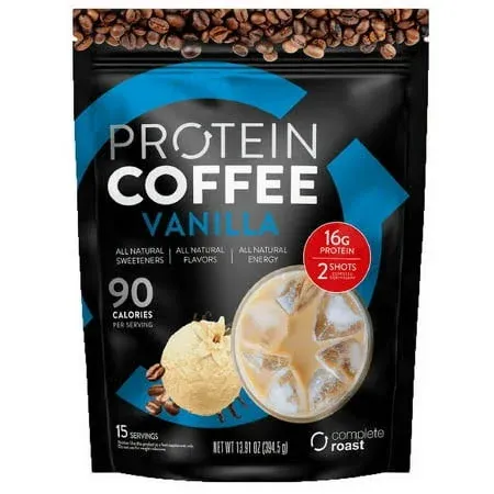 Complete Roast High Protein Coffee - French Vanilla - All Natural