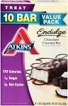 Atkins Endulge Treat Chocolate Coconut Bar Value Pack 10 Bars