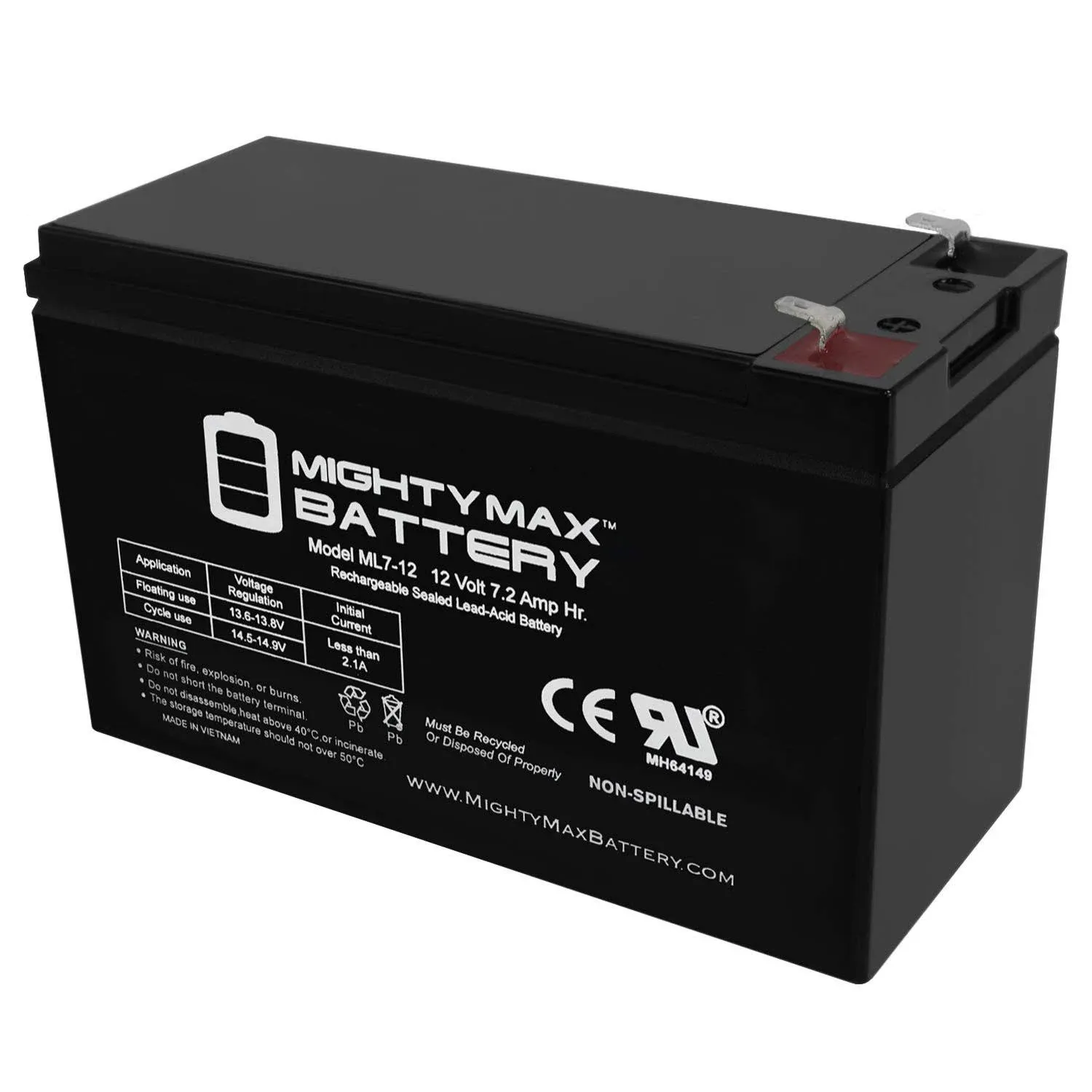 Mighty Max 12V 7.2AH SLA Battery Replaces Cyclops Thor X Colossus Spotlight  | eBay