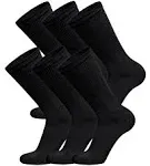 Brooklyn Socks Men's Diabetic Non-Binding Crew Socks (6 Pairs)