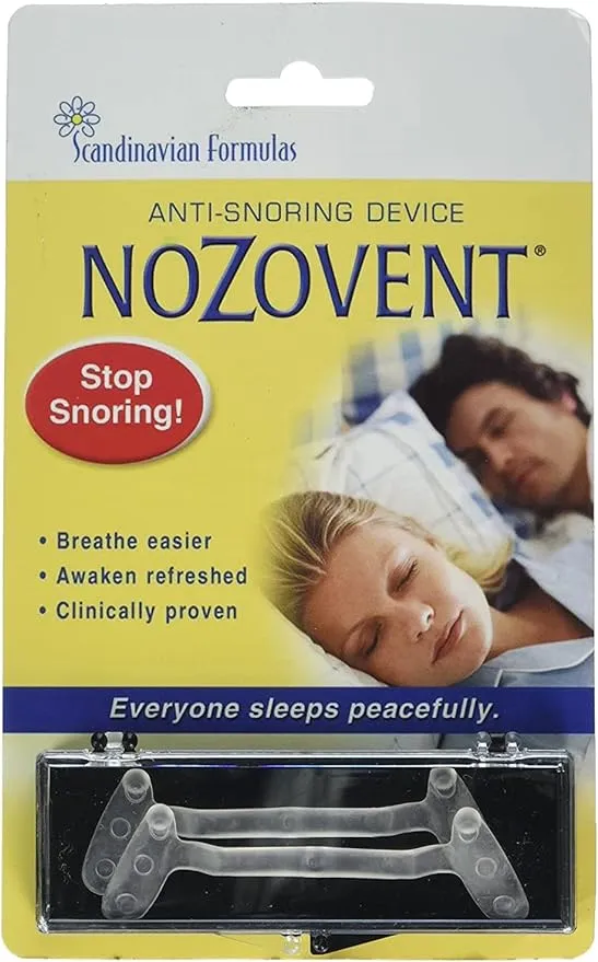 Nozovent Anti-Snoring Device 2 PC, Scandinavian Formulas