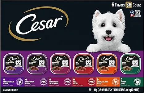 Cesar Classic Loaf in Sauce Variety Pack Dog Food Trays