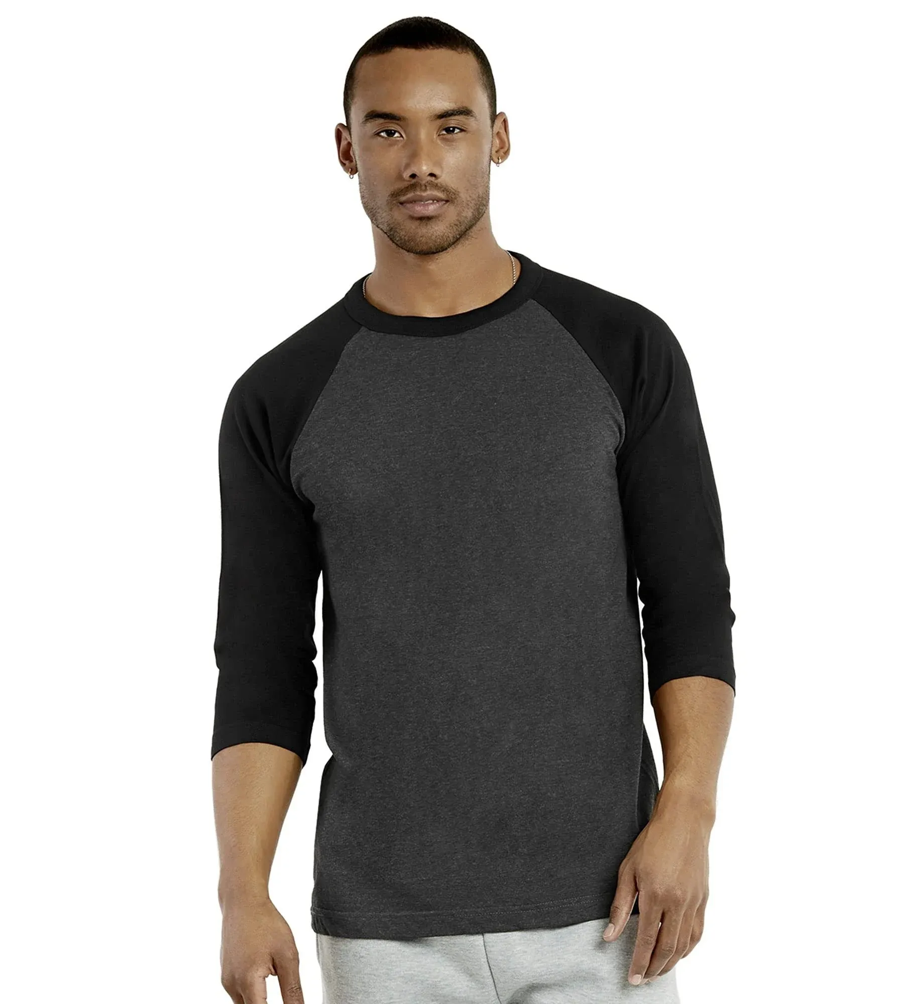 Top Pro Men's 3/4 Sleeve Casual Raglan Jersey Baseball Tee Shirt