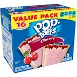 Pop-Tarts Toaster Pastries, Cherry, Frosted, Value Pack, 16 Pack - 16 toaster pastries, 29.3 oz