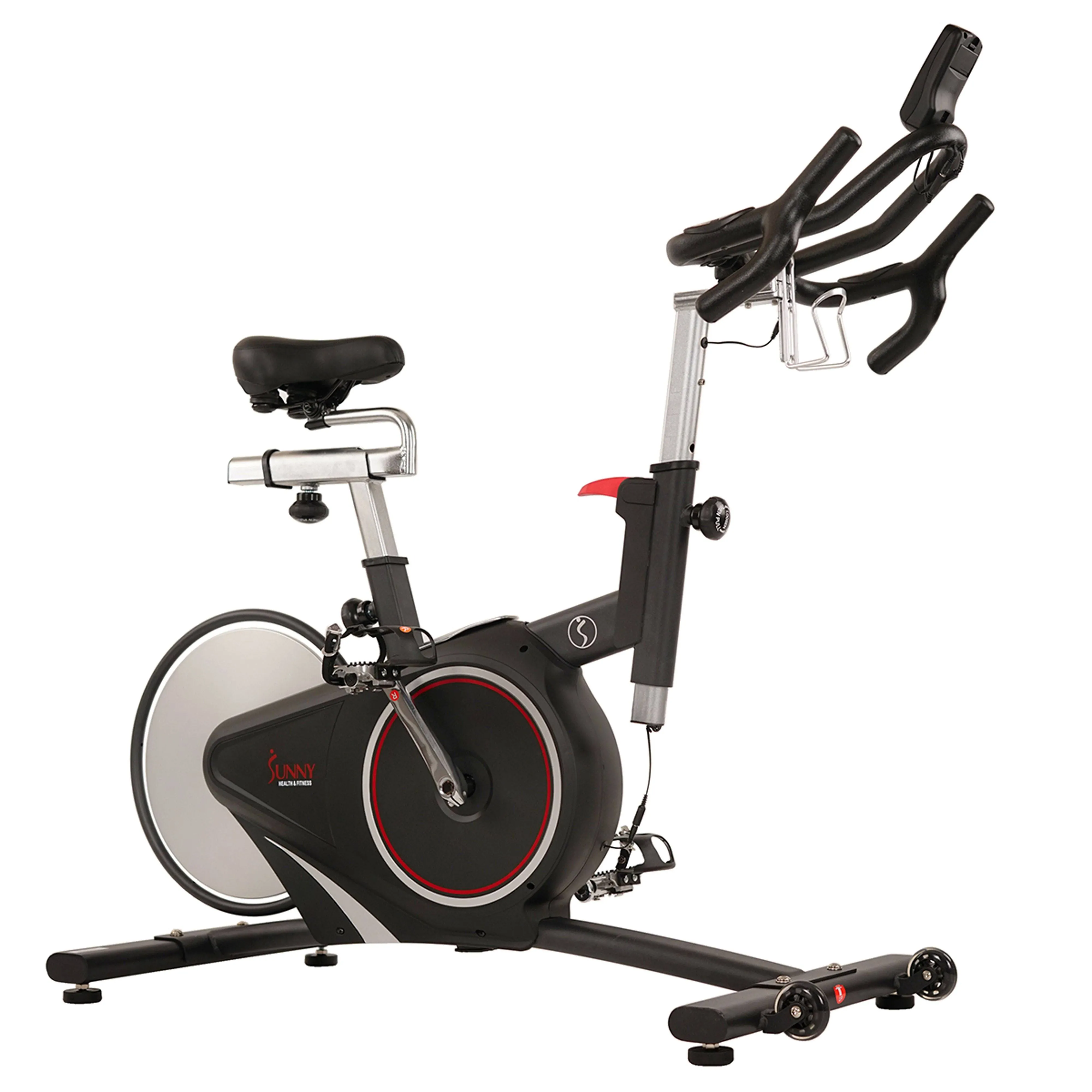 Magnetic Rear Belt Drive Stationary Bike with Cadence Sensor, High Wei