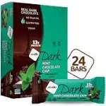 NuGo Dark Mint Chocolate Chip, 13g Vegan Protein, 200 Calorie, Gluten Free, 24 Count