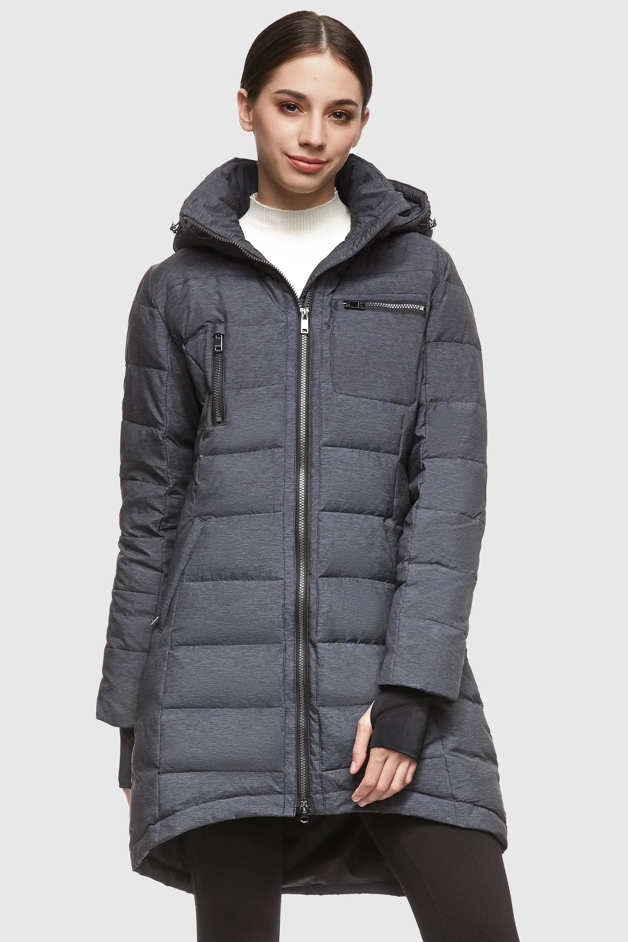 Orolay Women's Down Jacket Coat Mid-Length