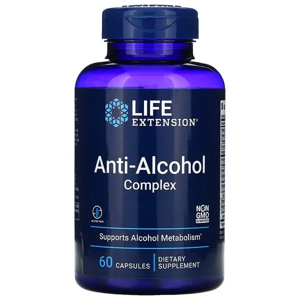 Life Extention Anti- Alcohol Hepato Protection Complex 60 capsules