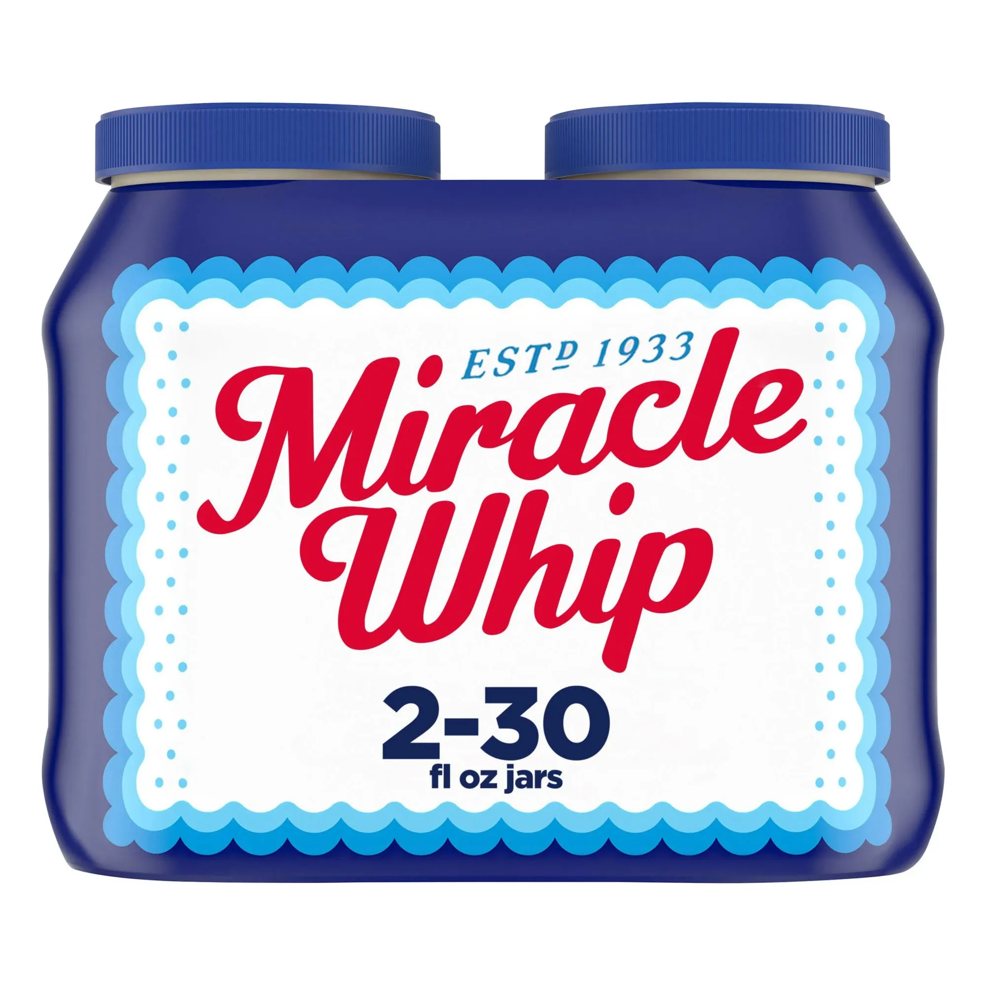 Miracle Whip Dressing, 2 ct Pack, 30 fl oz Jars