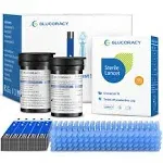 Glucoracy 100 Test Strips & Lancets Kit | Blood Glucose Testing