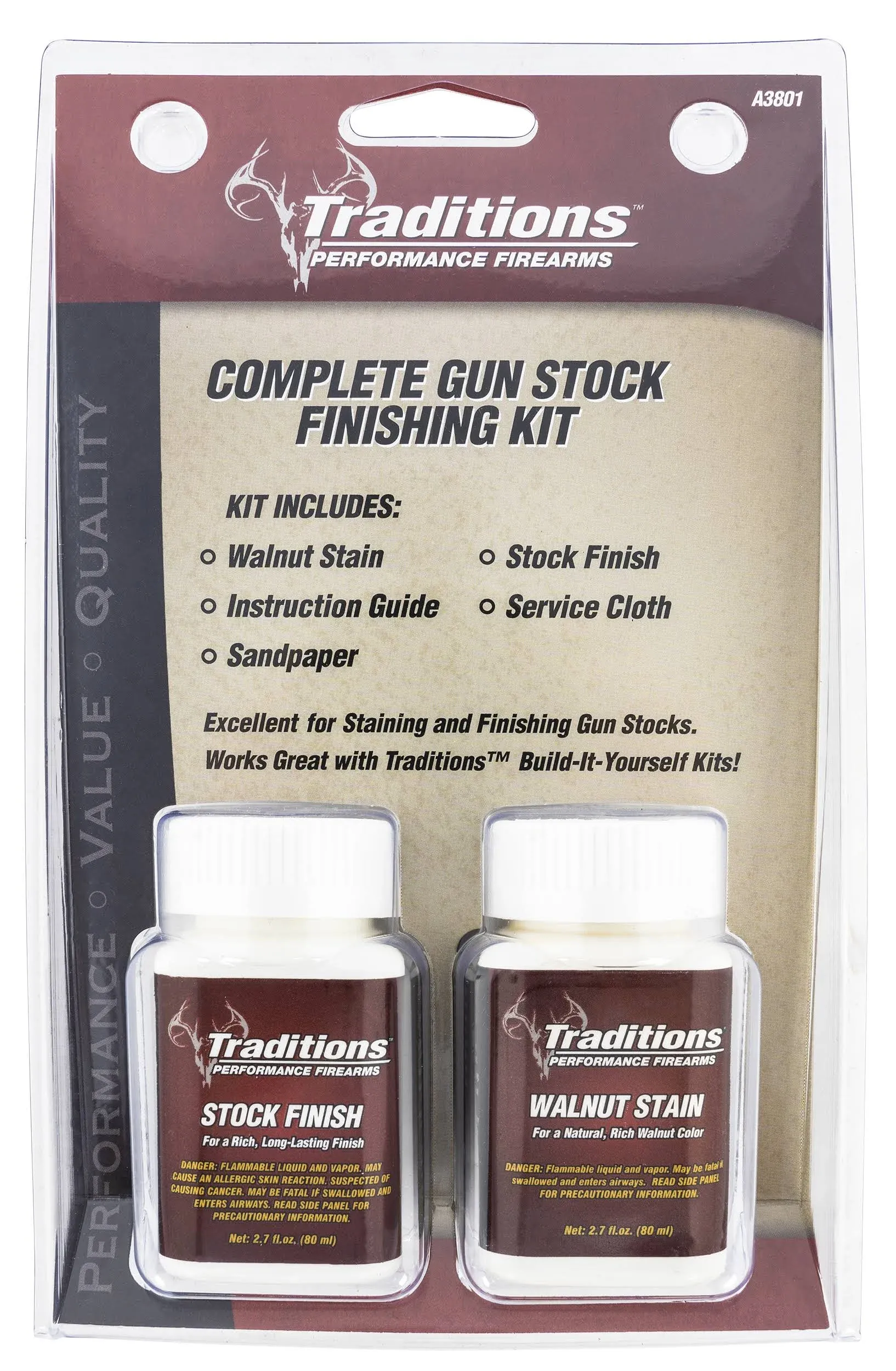 Traditions Gun Stock Finishing Kit - Walnut