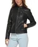 Levi's Women's Faux Leather Motocross Racer Jacket (Standard and Plus)