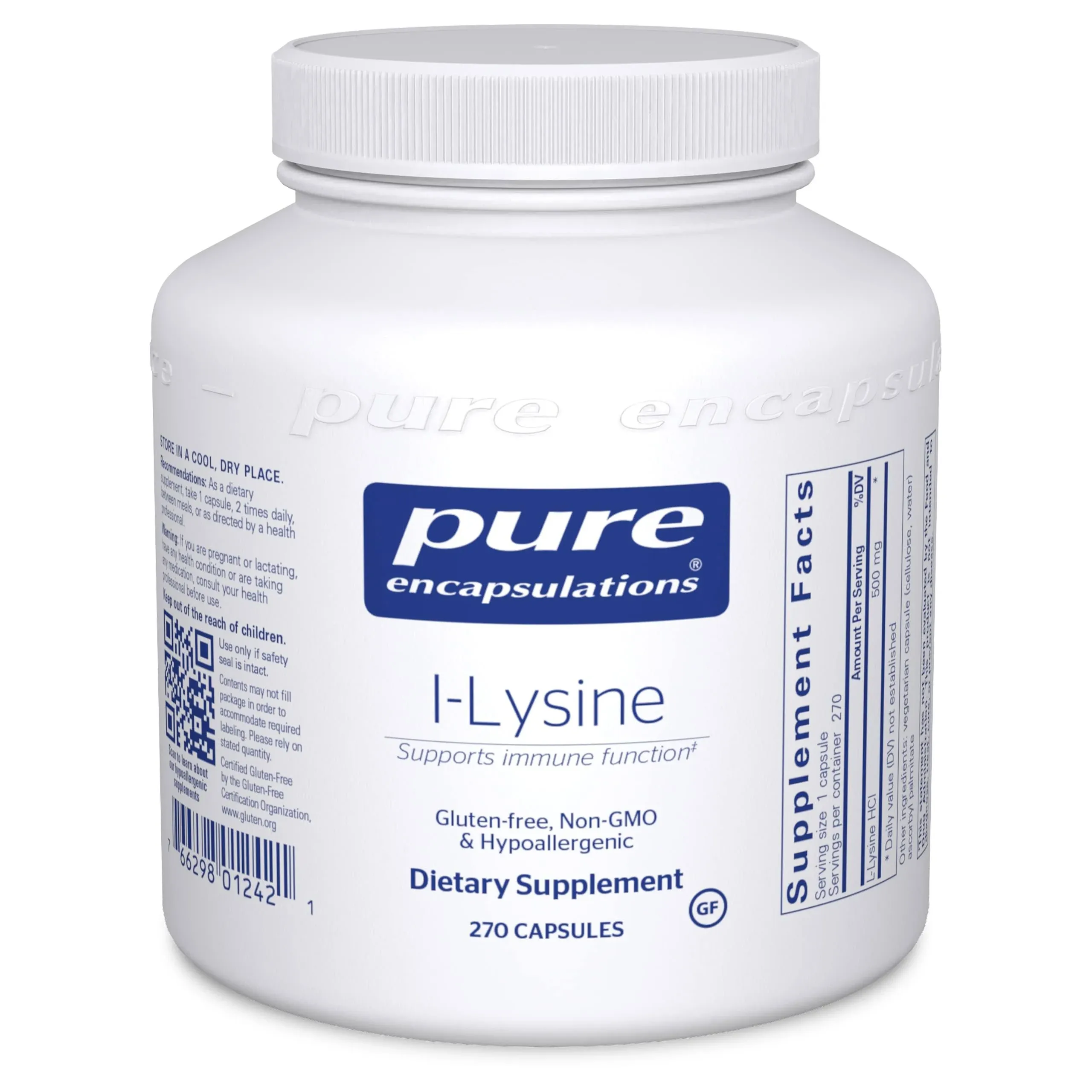 Pure Encapsulations - L-Lysine - 90 Capsules ...