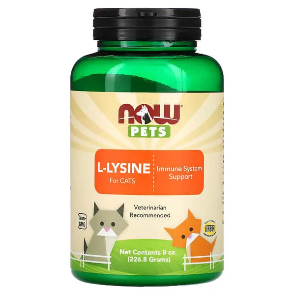 Now Pets L-Lysine Powder for Cats - 8 oz