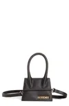 Mini Leather Le Chiquito Top-handle Bag In Black