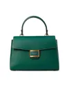 Shop Kate Spade New York Katy Medium Leather Top Handle Crossbody In Green