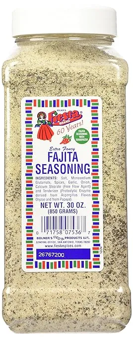 Bolner's Fiesta Extra Fancy Fajita Seasoning, 30-Ounce Plastic Canister