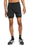 Nike Stride Dri-Fit 5" Hybrid Running Shorts Black