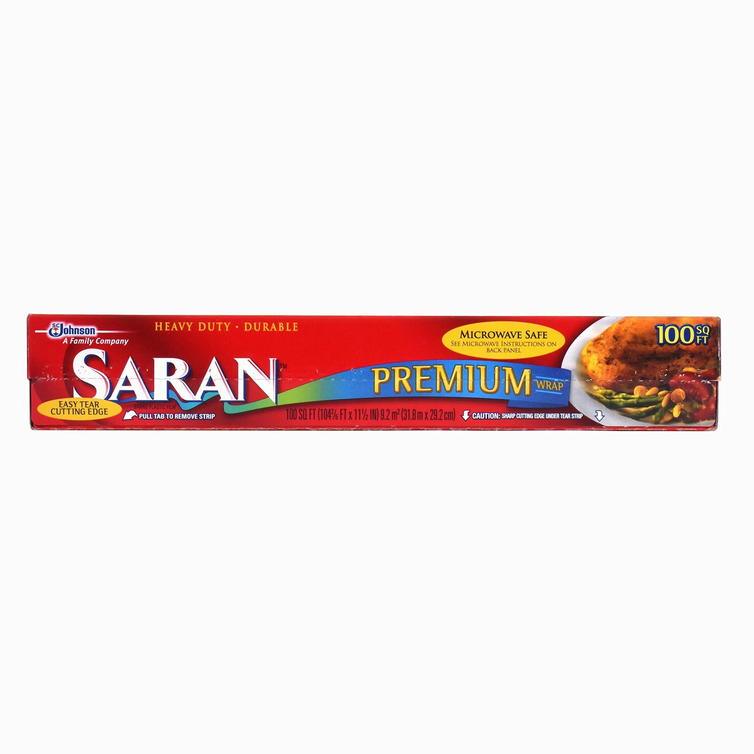 Saran Premium Heavy Duty Plastic Wrap, 100 sq ft