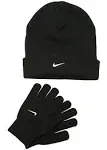 Nike Boys 8-20 Snow Runner Beanie and Glove Set Black One size, Boy's