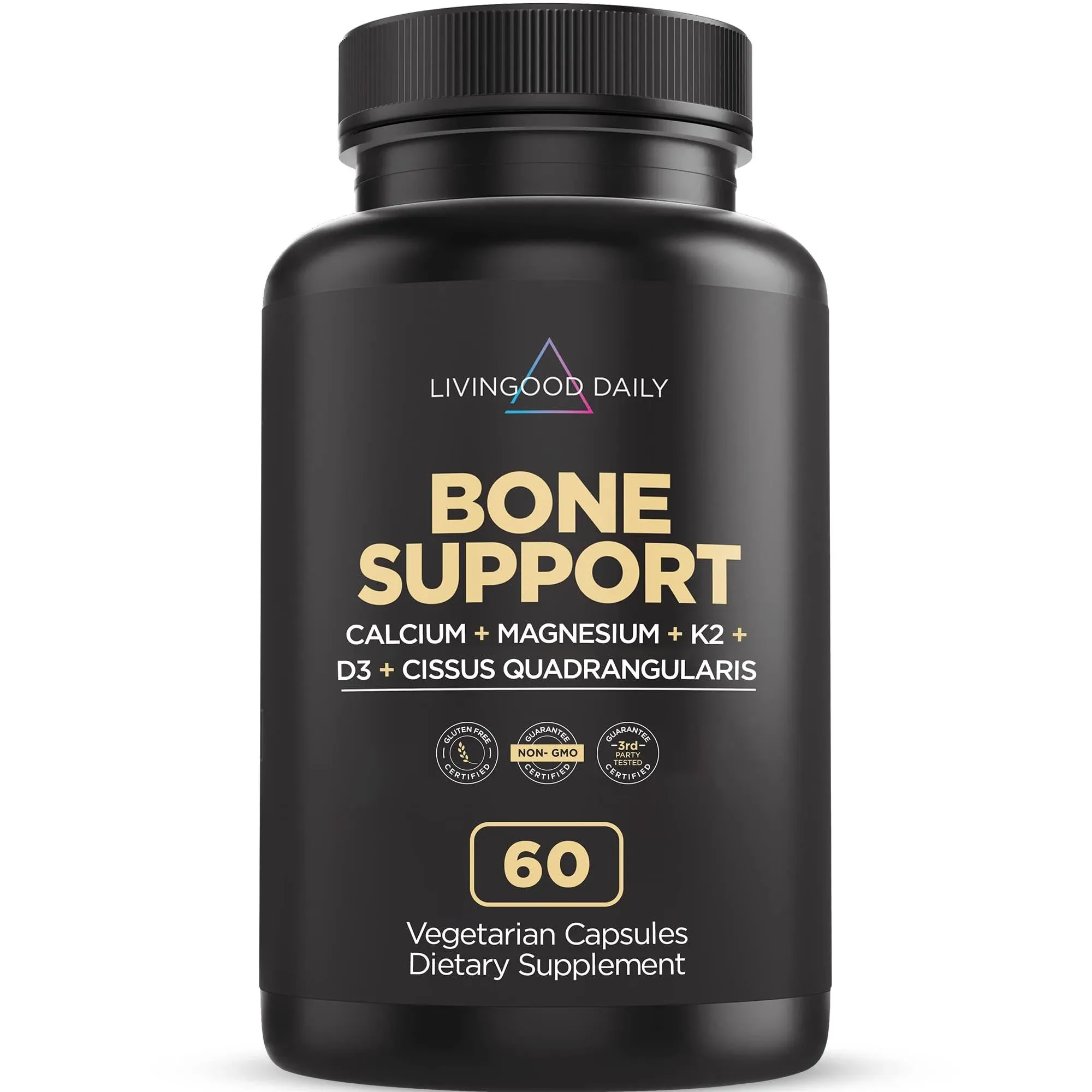 Livingood Daily Bone Support Cissus Quadrangularis Bone Density Supplements