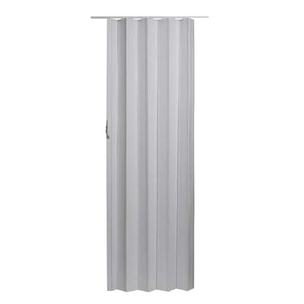 Spectrum Via 36-in x 80-in Universal Handing White Mist Vinyl Accordion Door (Hardware Included)Spectrum Via 36-in x 80-in Universal Handing White Mist Vinyl Accordion Door (Hardware Included)