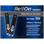 ReliOn Premier Blood Glucose Test Strips