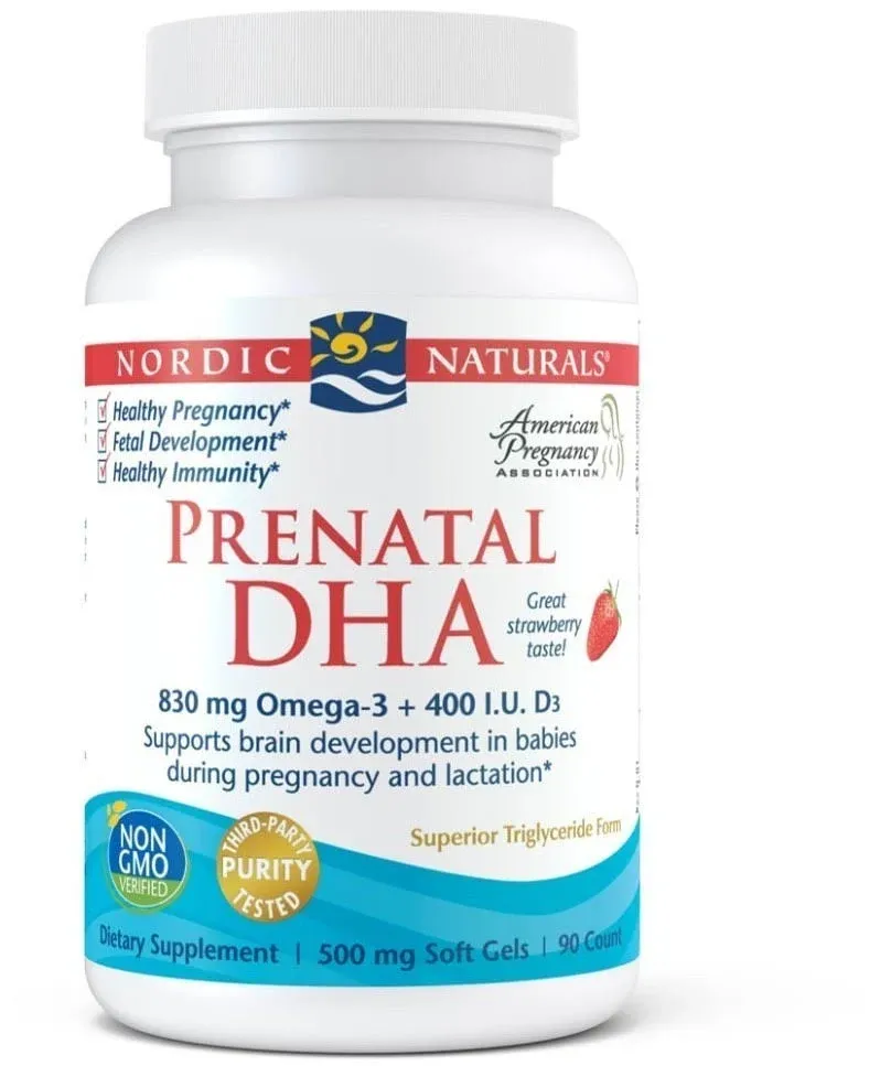 Nordic Naturals - Prenatal DHA Strawberry - 90 Softgels