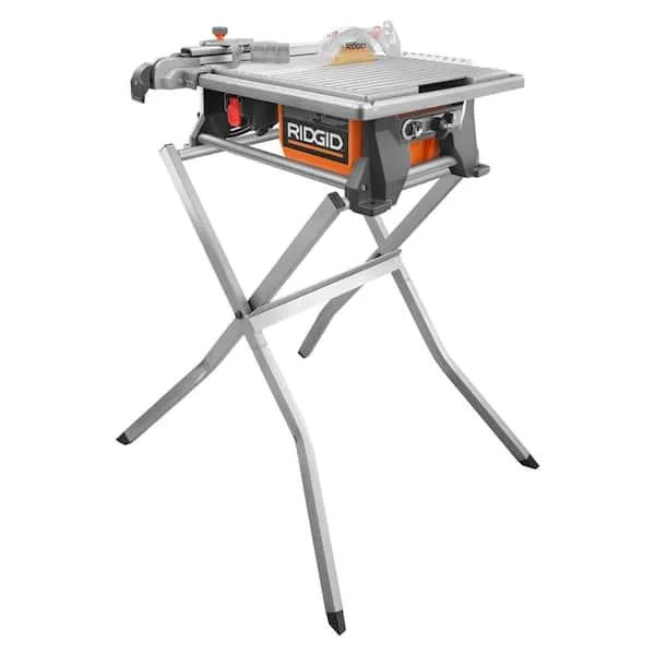 Ridgid R4021SN 6.5 Amp Corded 7 in. Table Top Wet Tile Saw with Stand