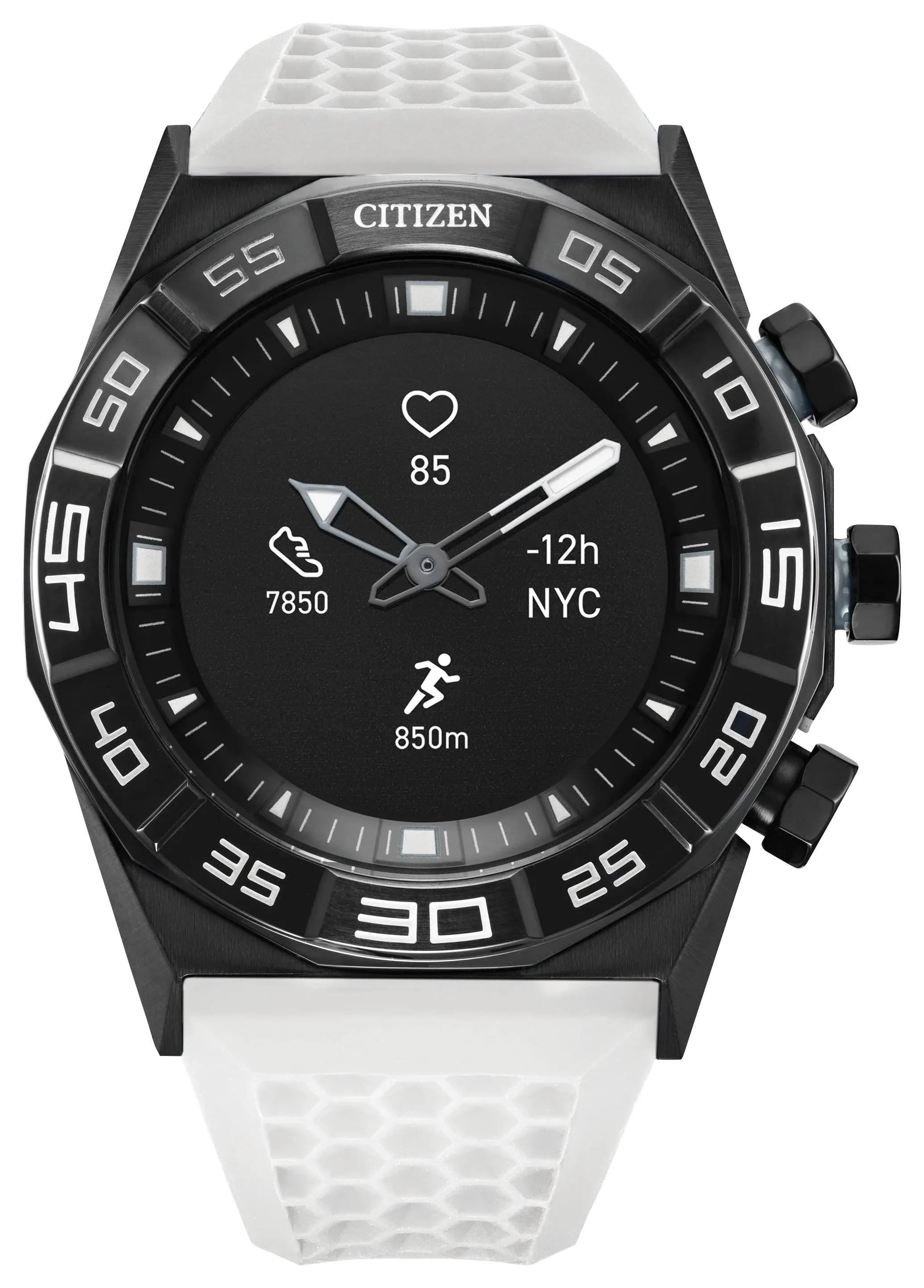 Citizen CZ Hybrid Smartwatch, 44mm - Black/White