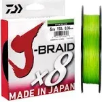 Daiwa J-Braid x8 Chartreuse 20lb 300m