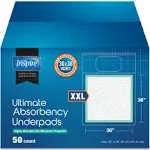 Inspire- 50 Count XXL Ultimate Absorbency Under-pads