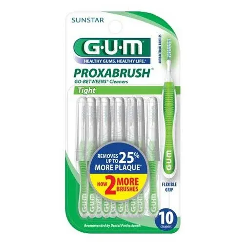 Sunstar Gum Proxabrush Go-Betweens Cleaners, Tight - 10 count