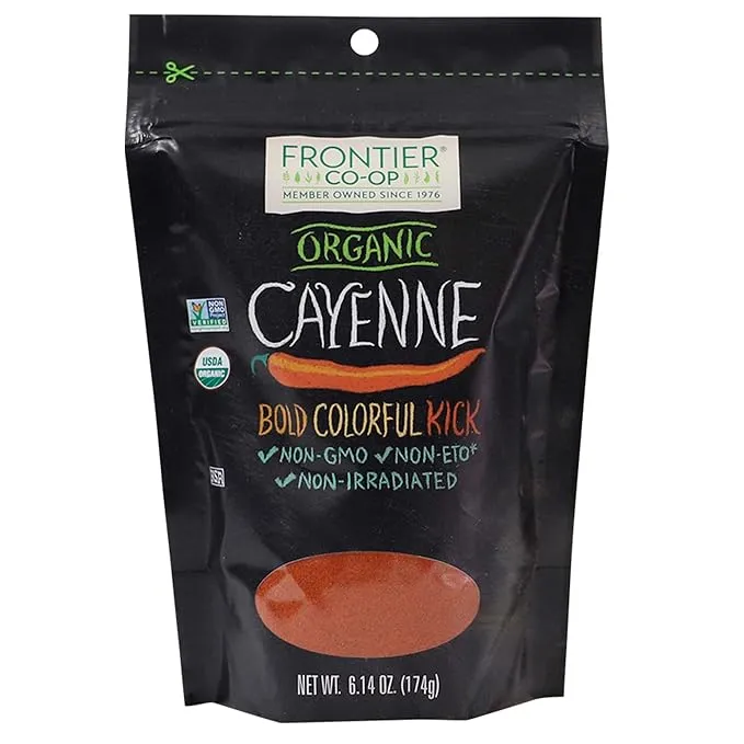 Frontier Co-op Organic Ground Cayenne Pepper 6.14ozFrontier Co-op Organic Ground Cayenne Pepper 6.1…