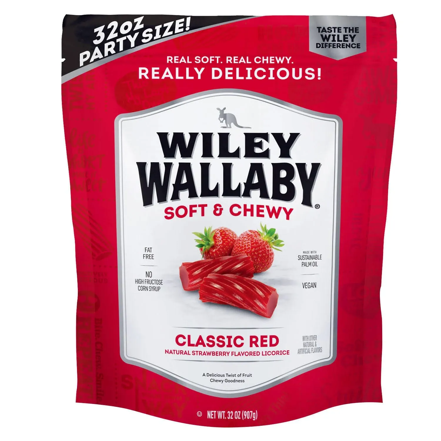 Wiley Wallaby Licorice Red