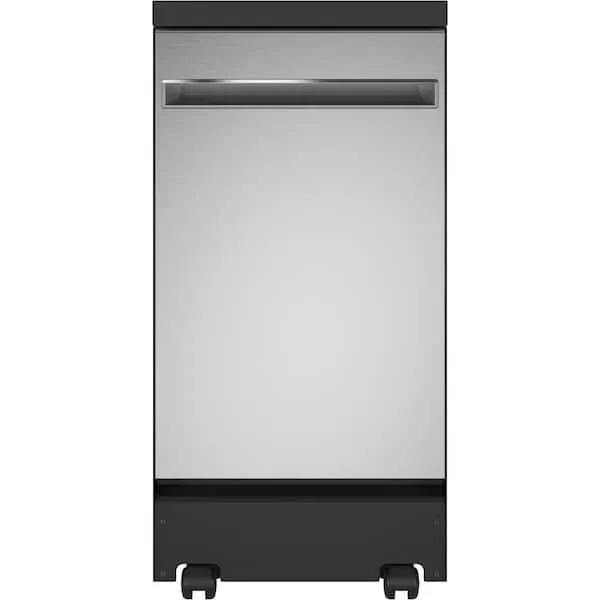 GE 18-in Portable Freestanding Dishwasher (Stainless Steel) ENERGY STAR, 52-dBAGE 18-in Portable Freestanding Dishwasher (Stainless Steel) ENERGY STAR, 52-dBA