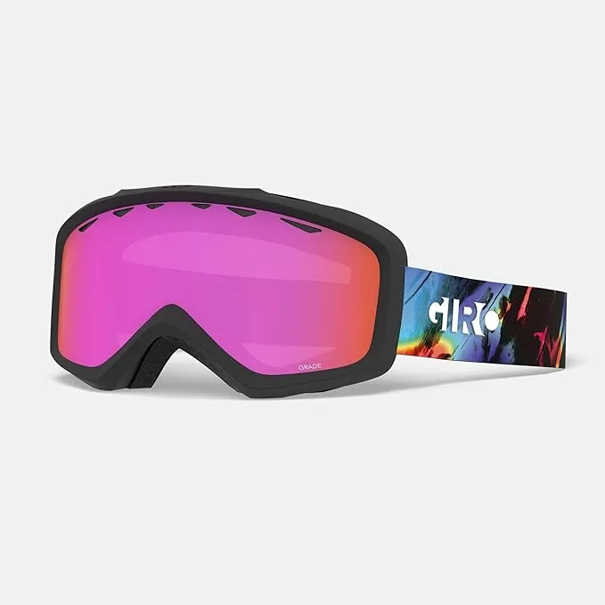 Giro Grade Youth Snow Goggles - Tropic Strap with Amber Pink Lens (2021)