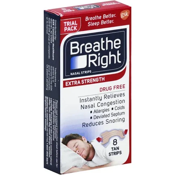 Breathe Right Extra Tan Nasal Strips