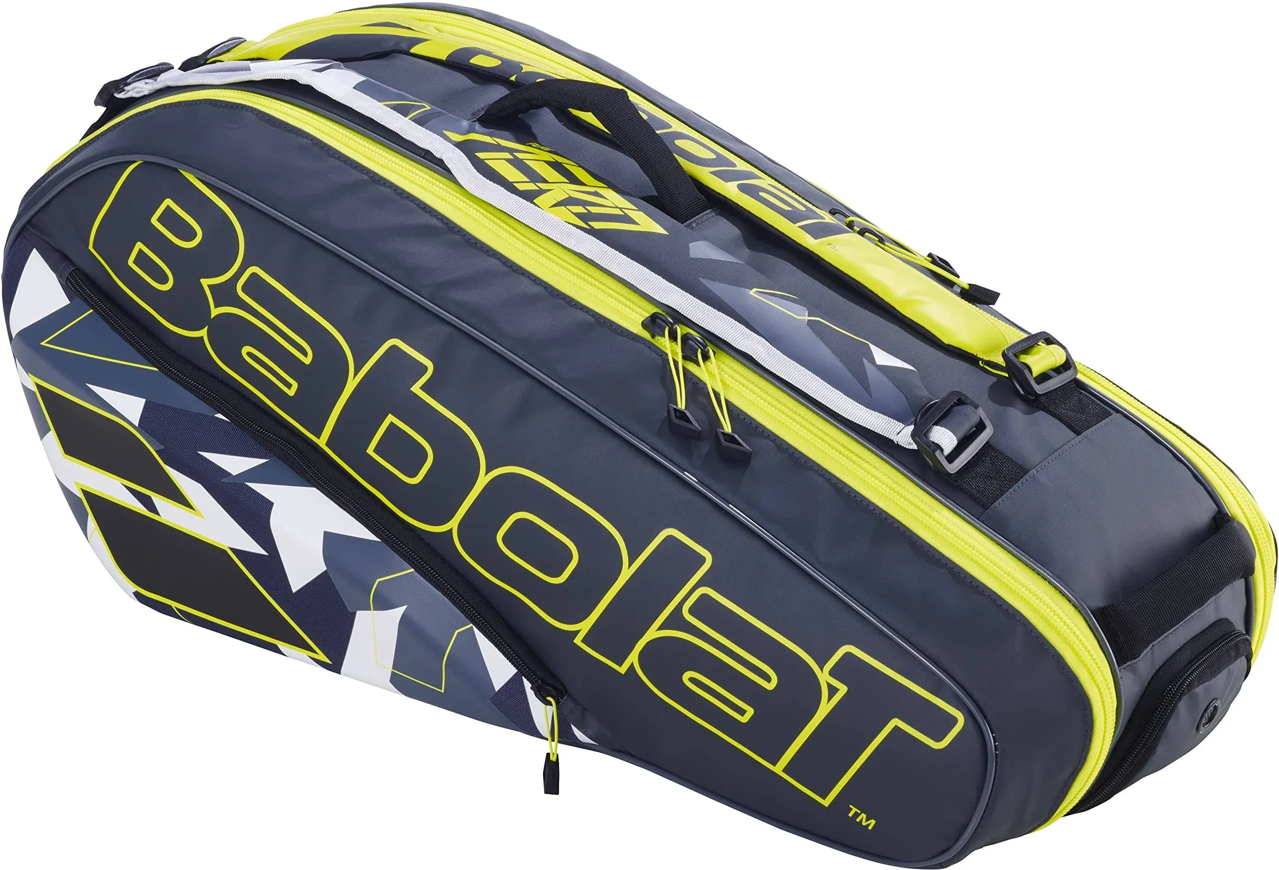 Babolat RHX6 Pure Aero Grey Yellow White Tennis Racquet Bag