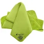 Frogg Toggs Chilly Pad Sports Towel, Lime Green, 33" x 13"