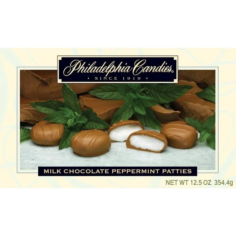 Philadelphia Candies Milk Chocolate Covered Peppermint Patties, 12.5 Ounce Gift