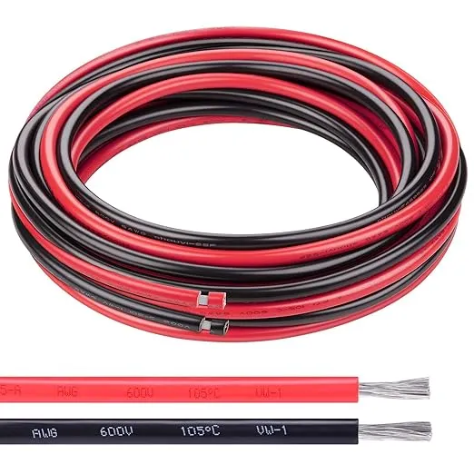 Shirbly 6 AWG Electrical Wire - 20ft Red 20ft Black Tinned Copper Cable for Car ...