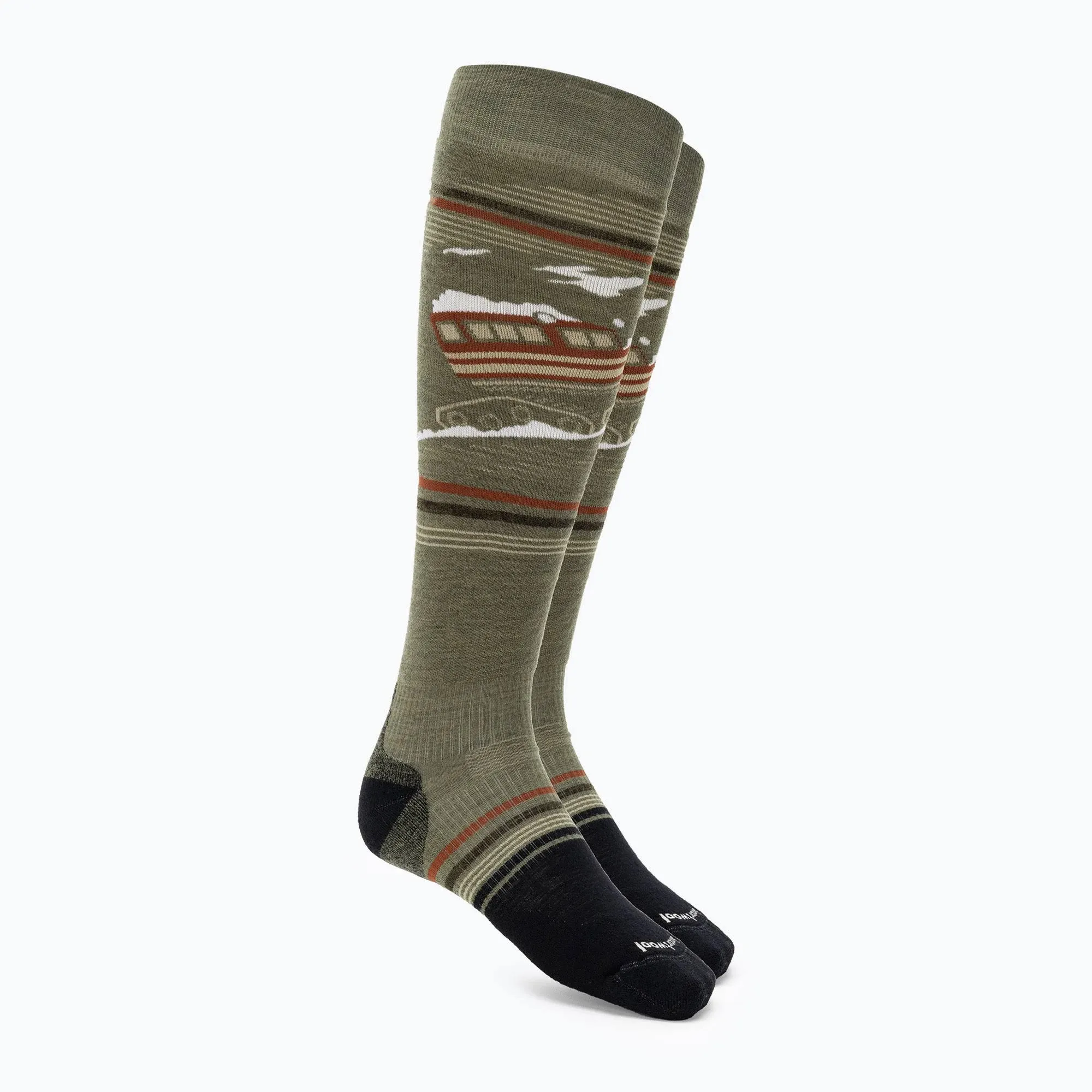 Smartwool Snowboard Piste Machine Over The Calf Socks Targeted Cushion