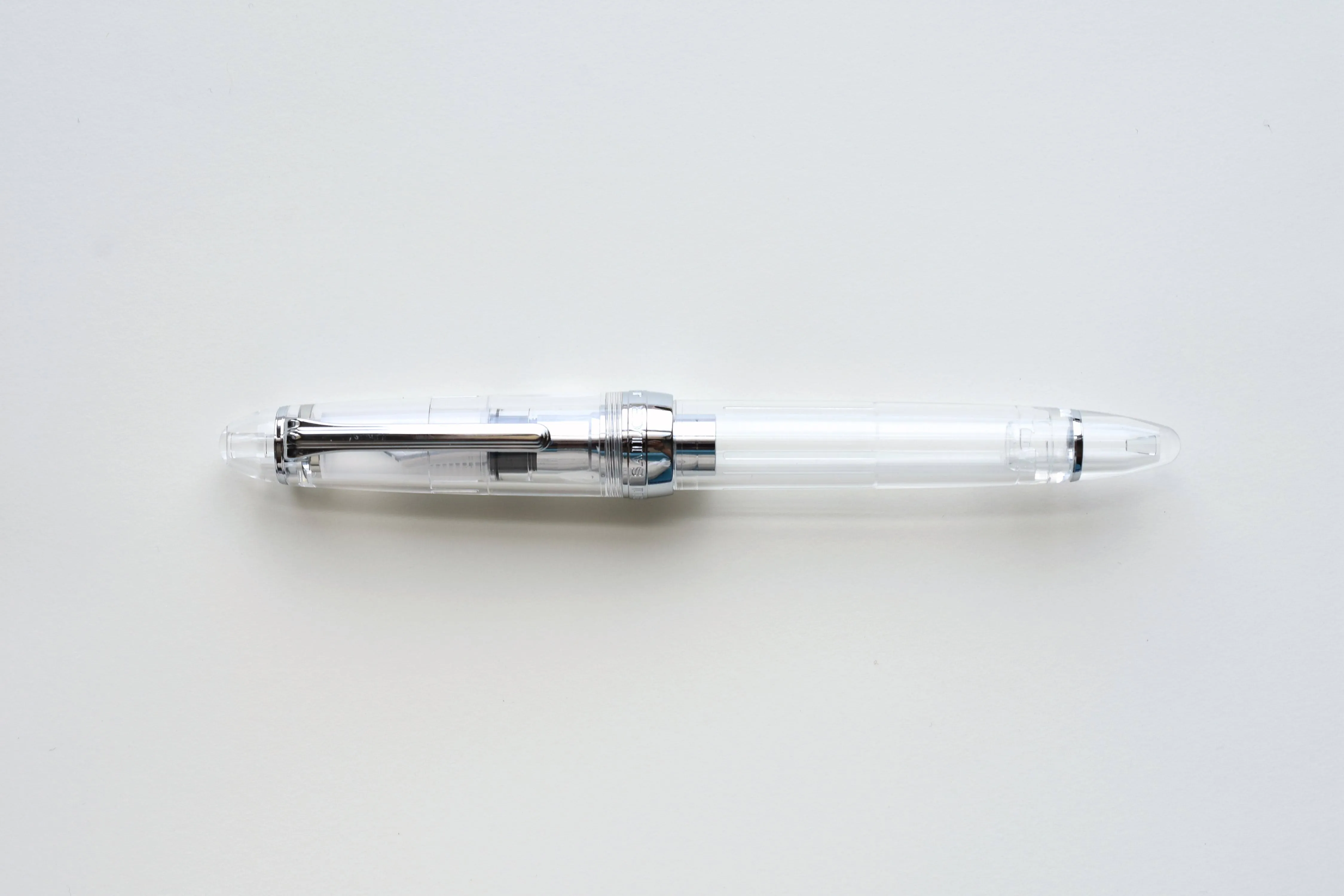 Sailor 1911 Large Series Fountain Pen, Demonstrator Silver, Chrome, 9223