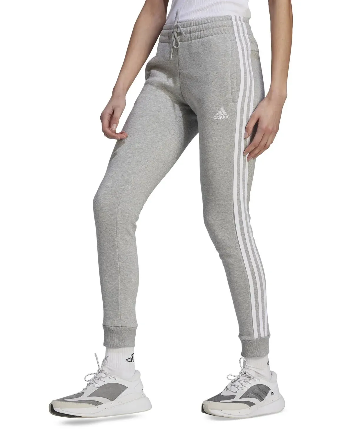 adidas Women's Essentials 3-Stripes Fleece Pants