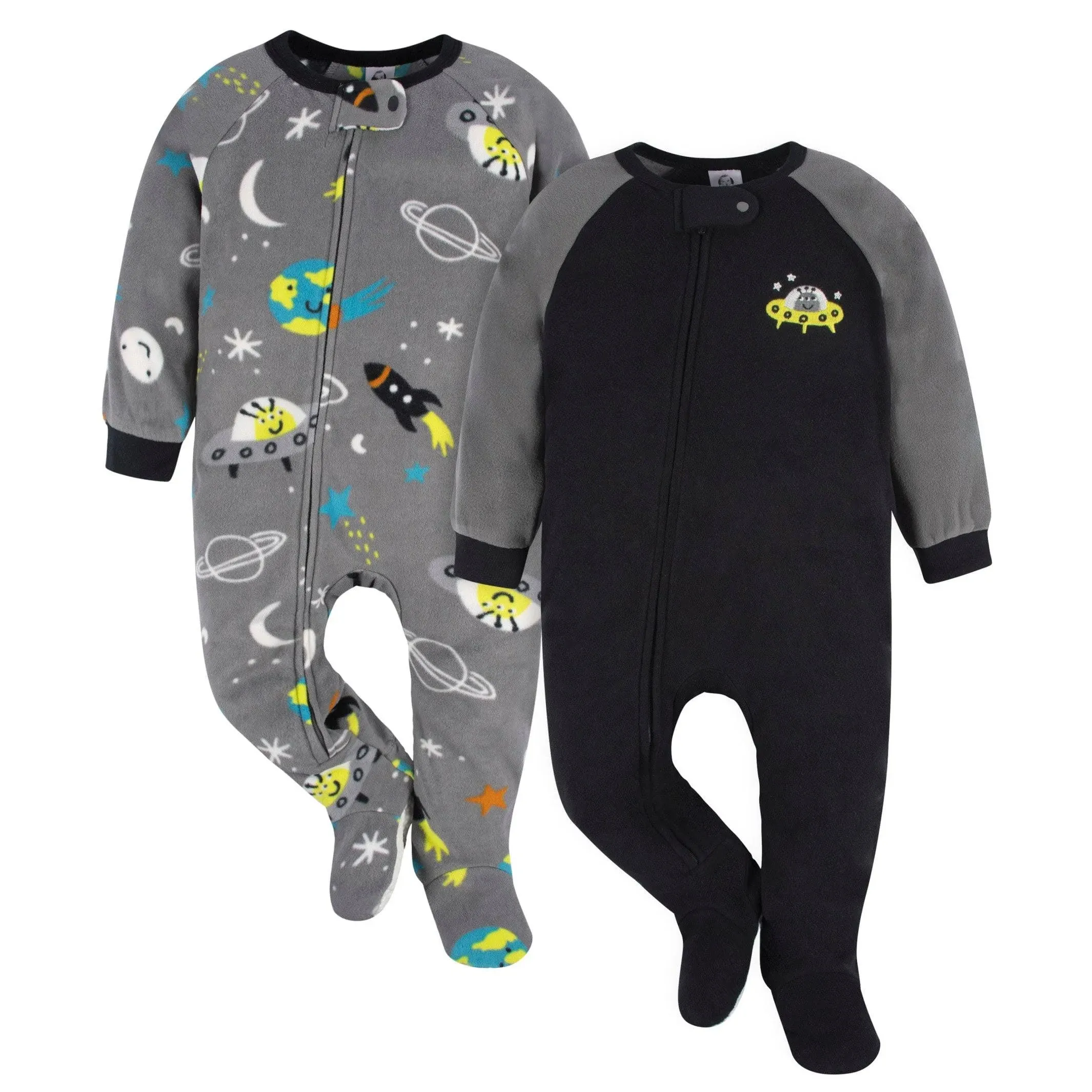 Gerber 2-Pack Baby & Toddler Boys Space Fleece Pajamas - 5T