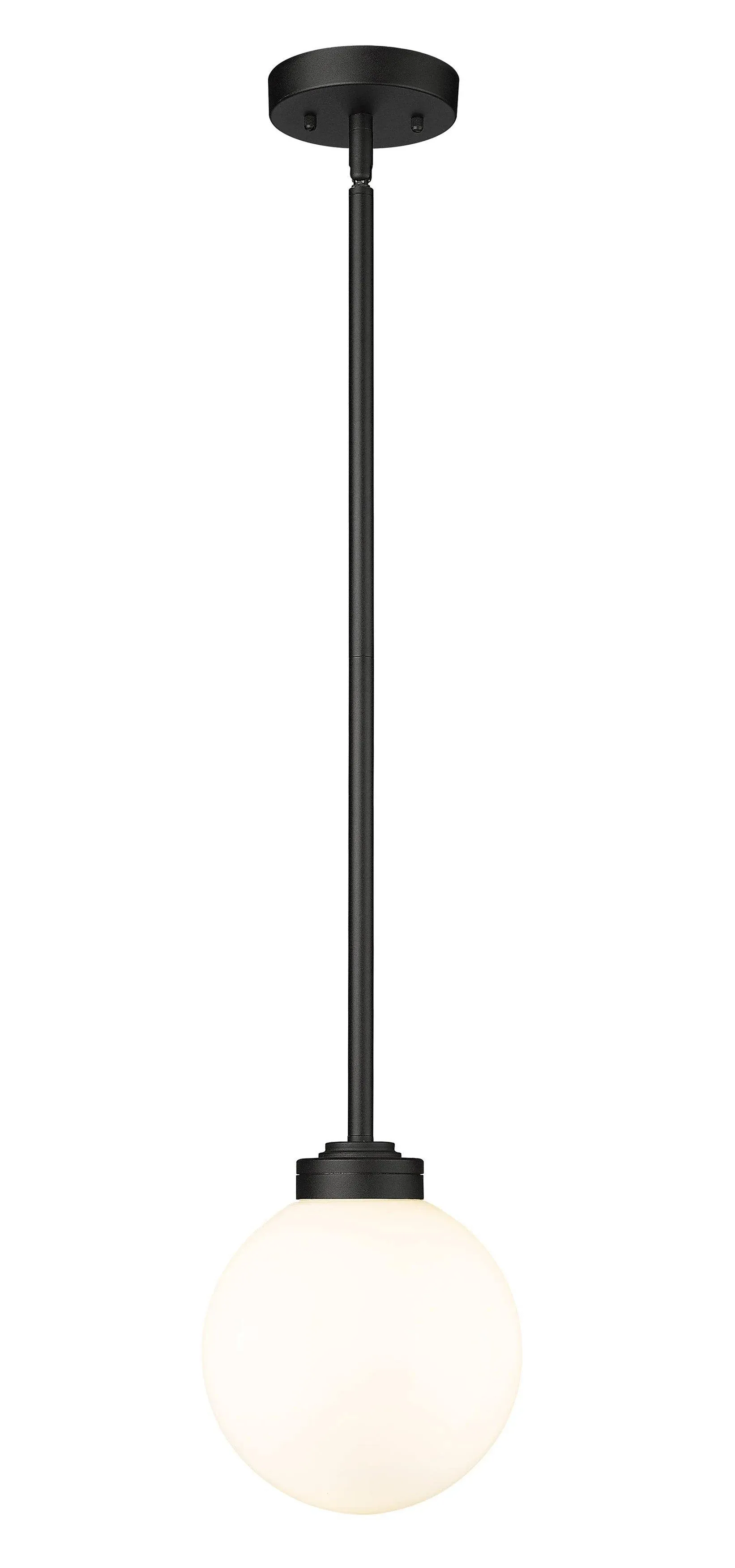 Z-Lite Laurent 1 Light Outdoor Pendant 597P8-BK