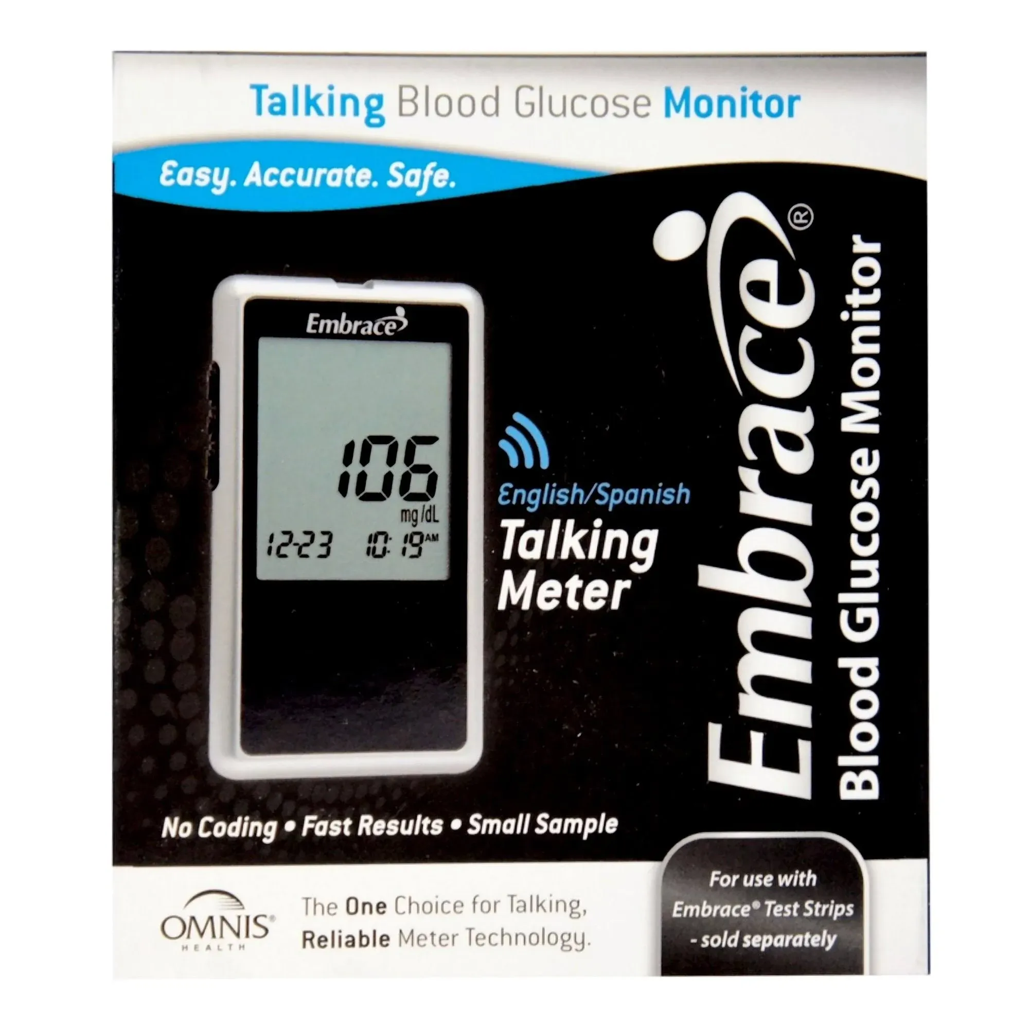 Embrace Talk Blood Glucose Meter